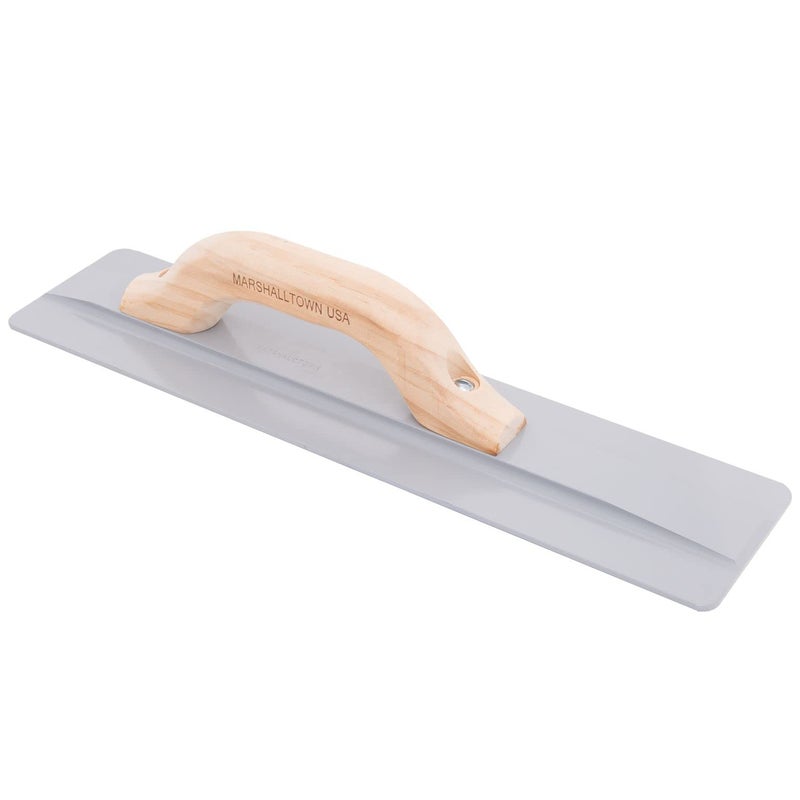 MARSHALLTOWNâ€™s â€œThe Hogâ€ Magnesium Hand Float, 20 X 3-3/4 Inch, Wider Blade, Wood Handle, Covers More Surface Area, Air Entrained Concrete, Made in USA, 740 - Image 2